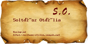 Soltész Otília névjegykártya